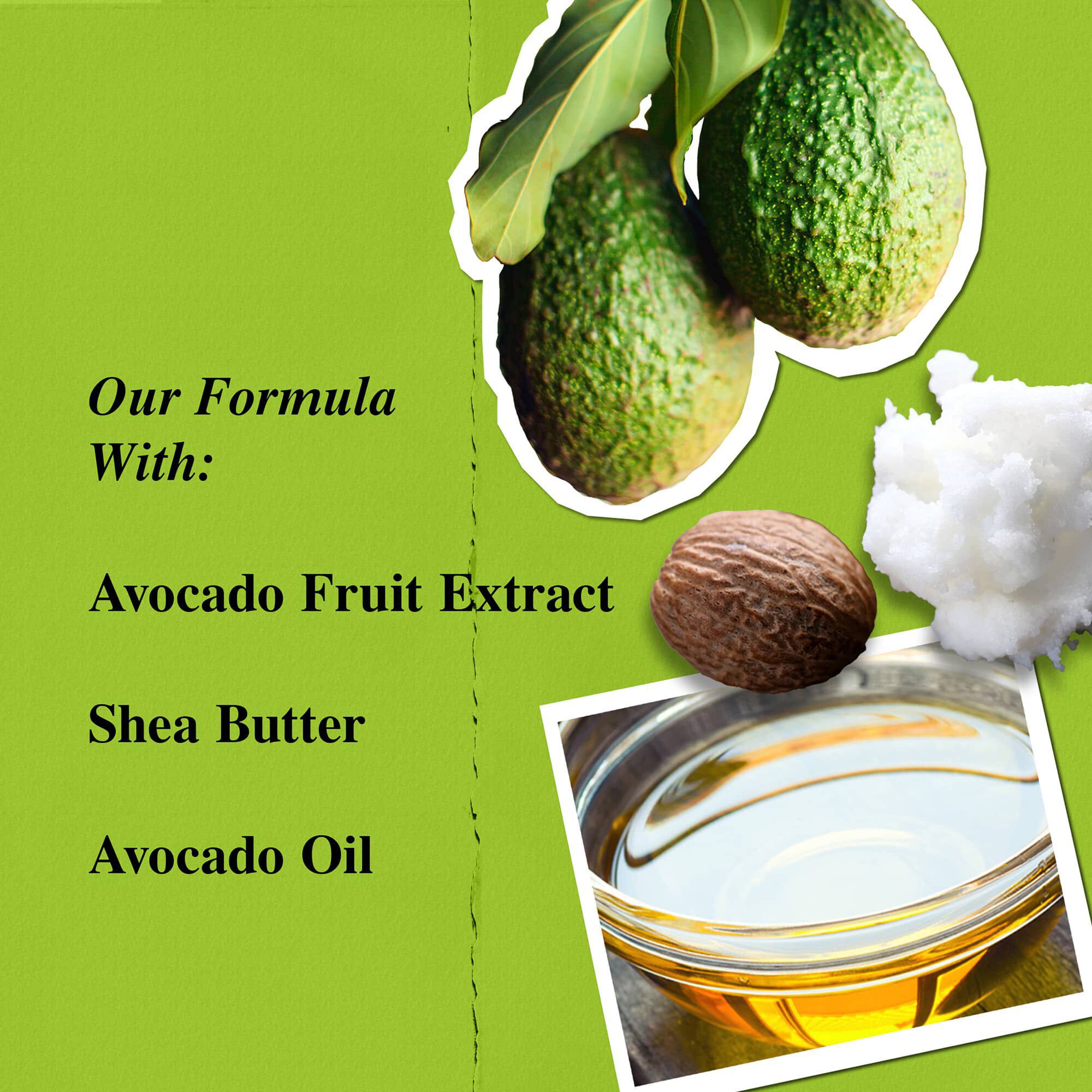 Az Avocado Nourishing Hydration Mask osszetevői – avokadogyumolcs-kivonat, sheavaj, avokadoolaj