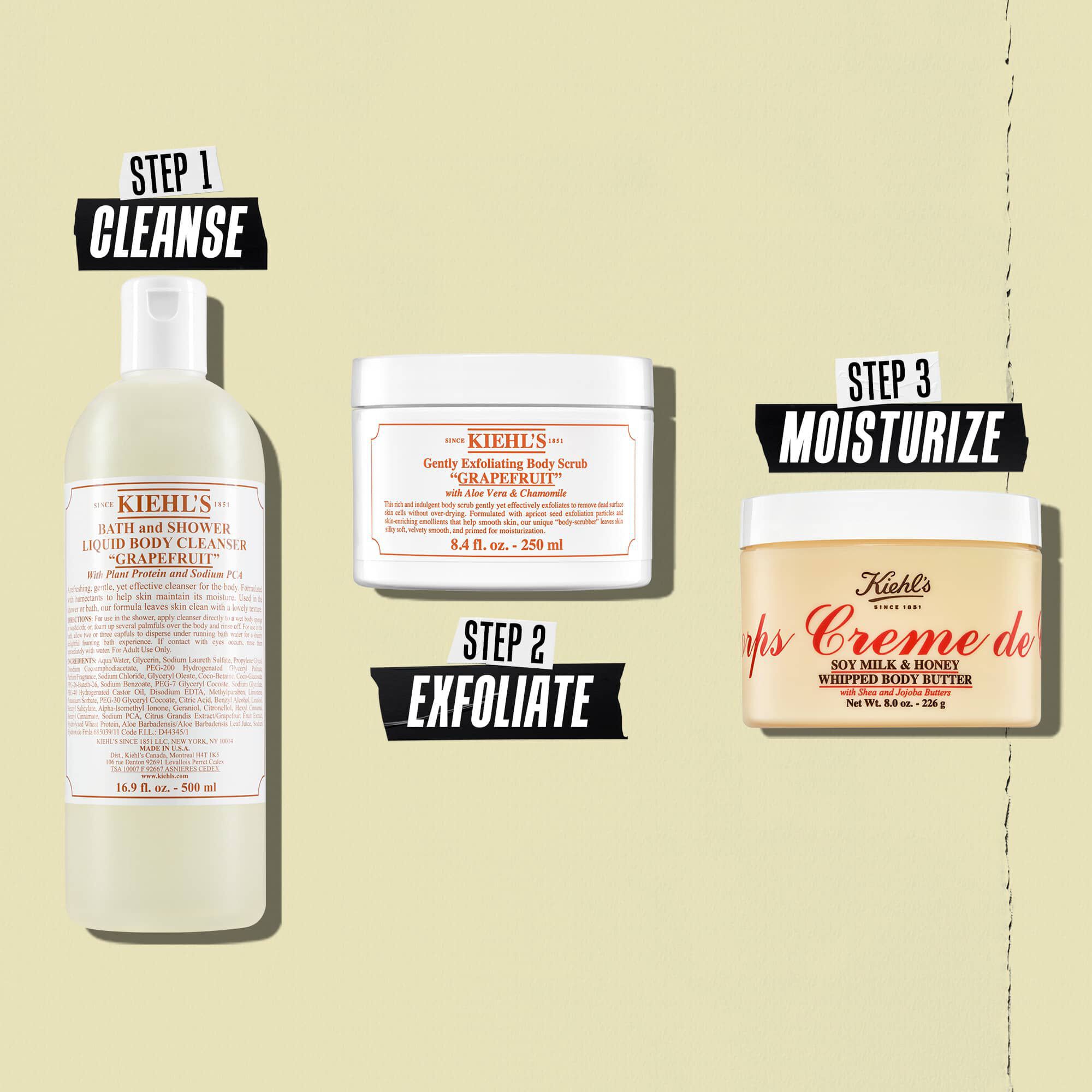 Creme de Corps Whipped Butter testvaj rutin illusztracio – tisztitas, radirozas, hidratalas