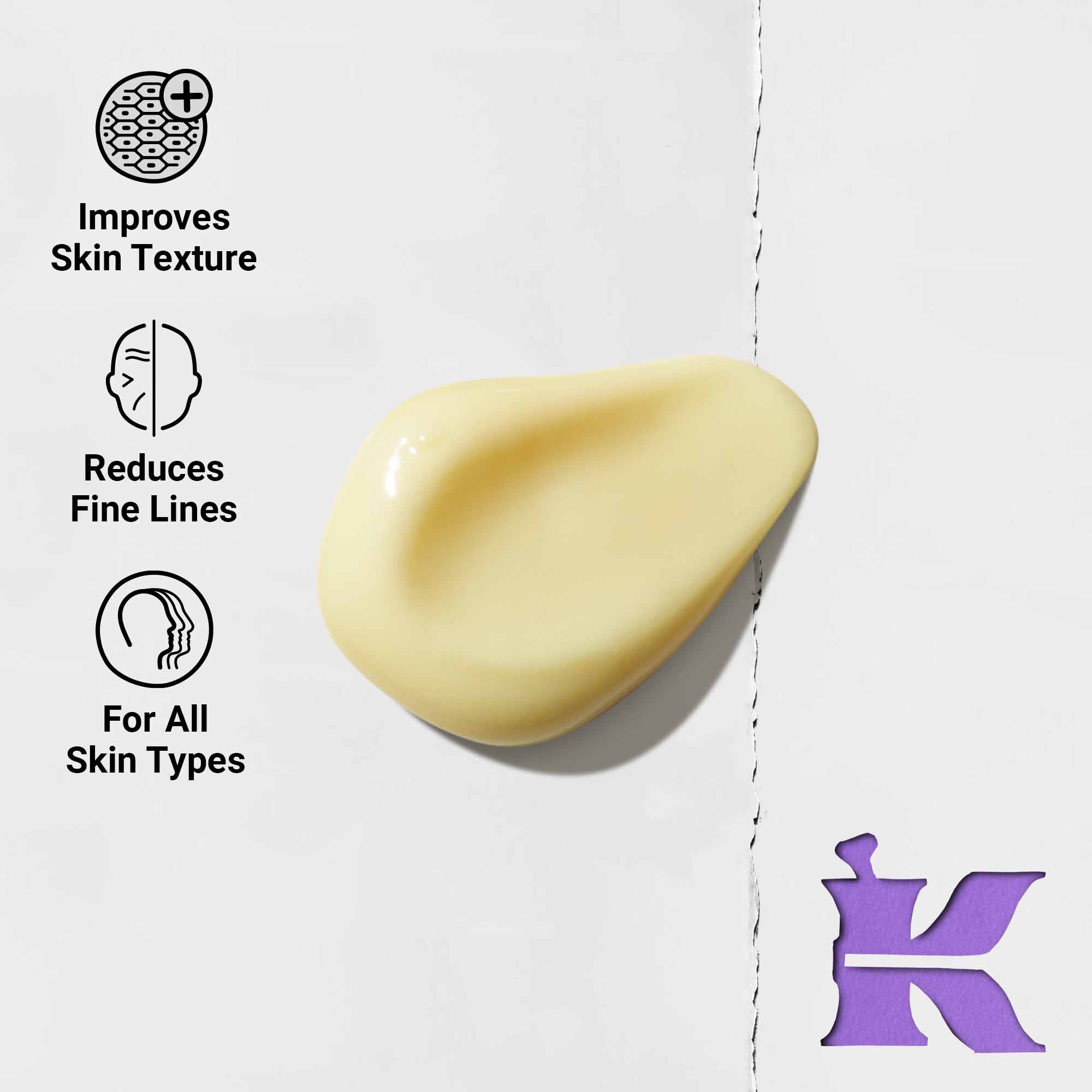 Texturafoto ikonokkal: csokkenti a finom vonalakat es minden bőrtipusra alkalmas