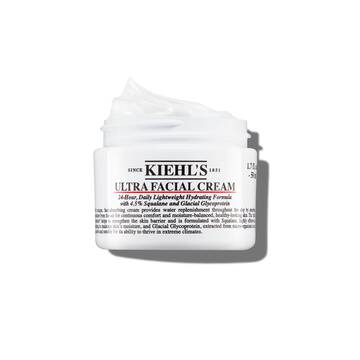 Foto a nyitott Kiehl's Ultra Facial Cream tegelyről