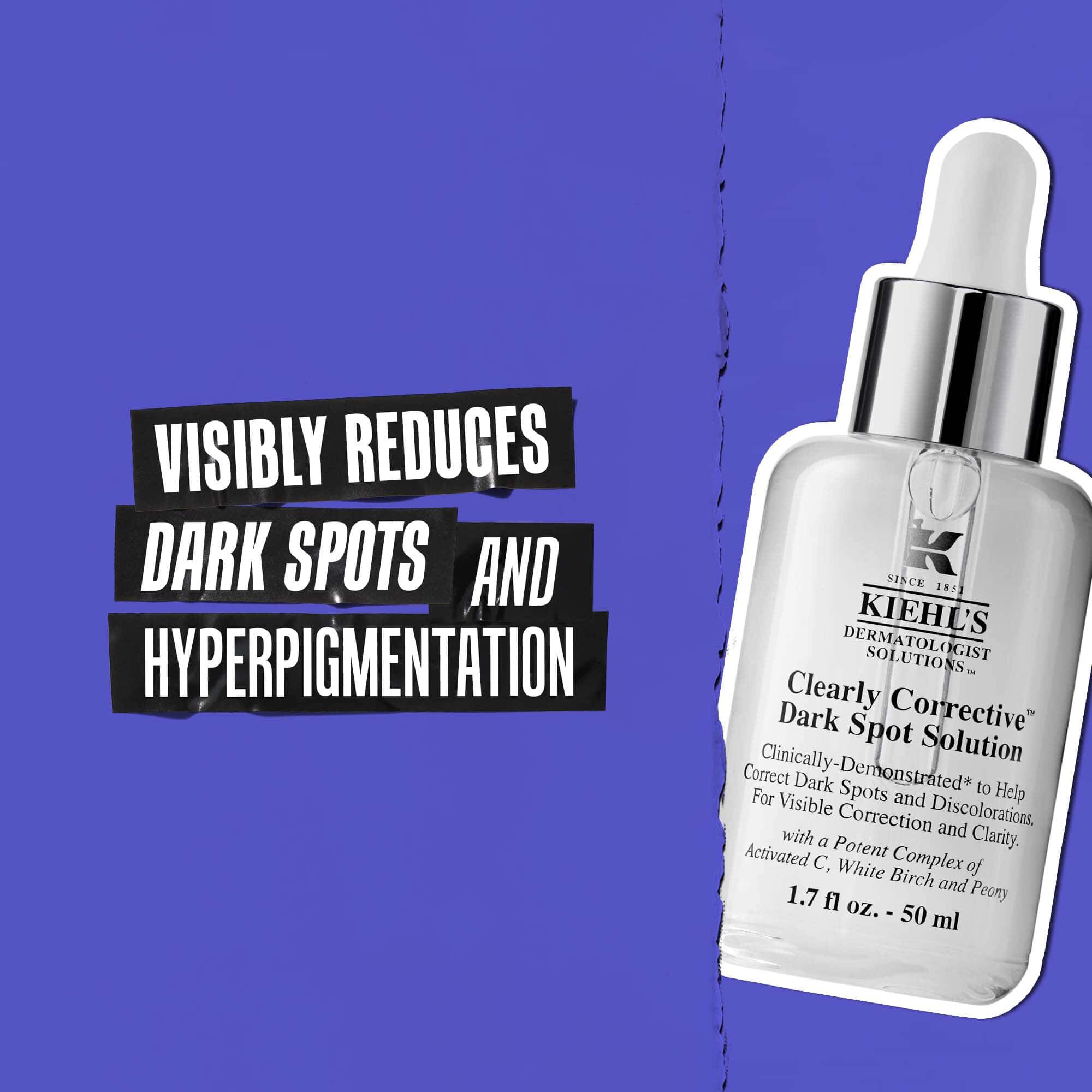 Clearly Corrective Dark Spot Solution uveg szoveggel: Lathatoan csokkenti a sotet foltokat es a hiperpigmentaciot.