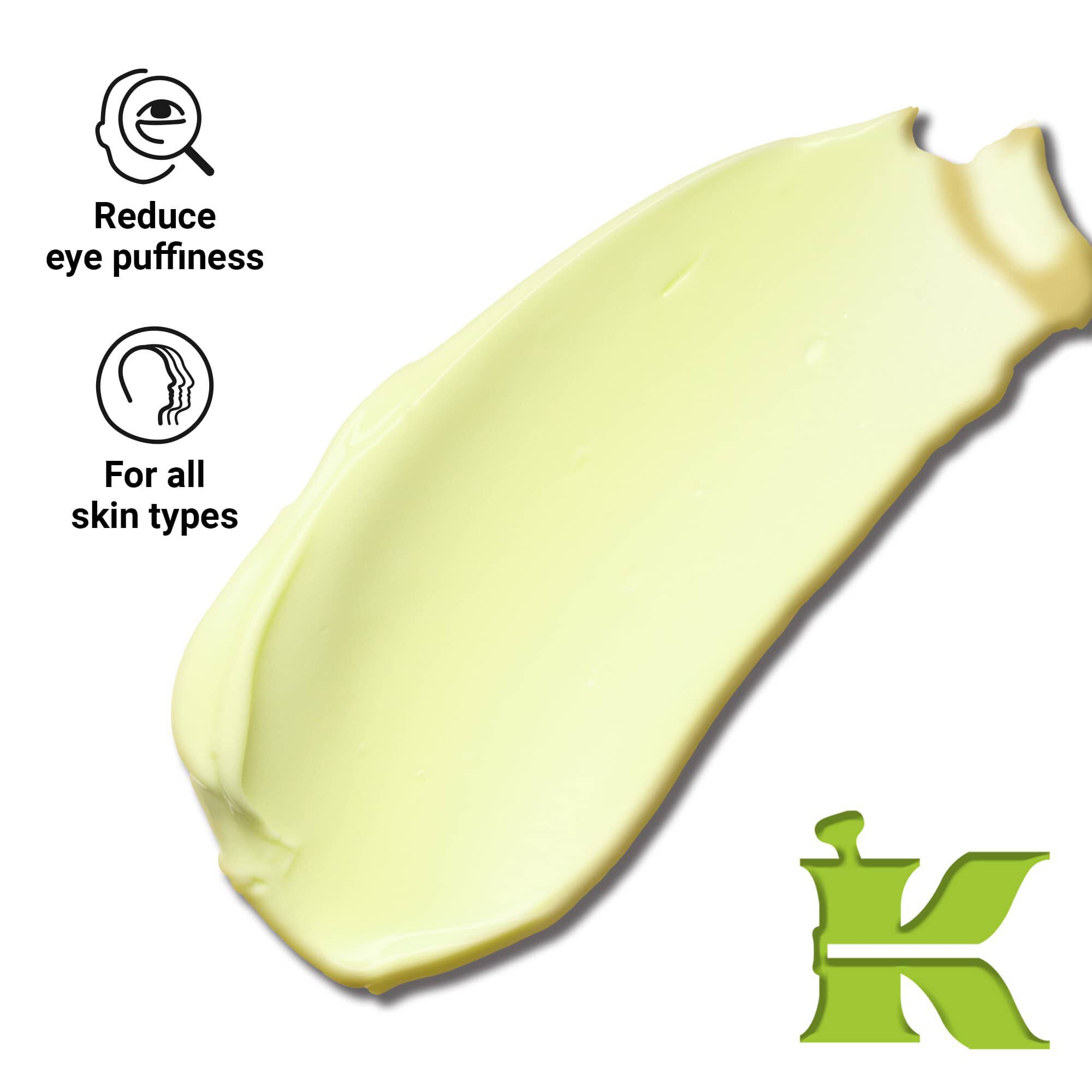 Termektextura foto ikonokkal – csokkenti a szem alatti duzzanatot es minden bőrtipusra alkalmas