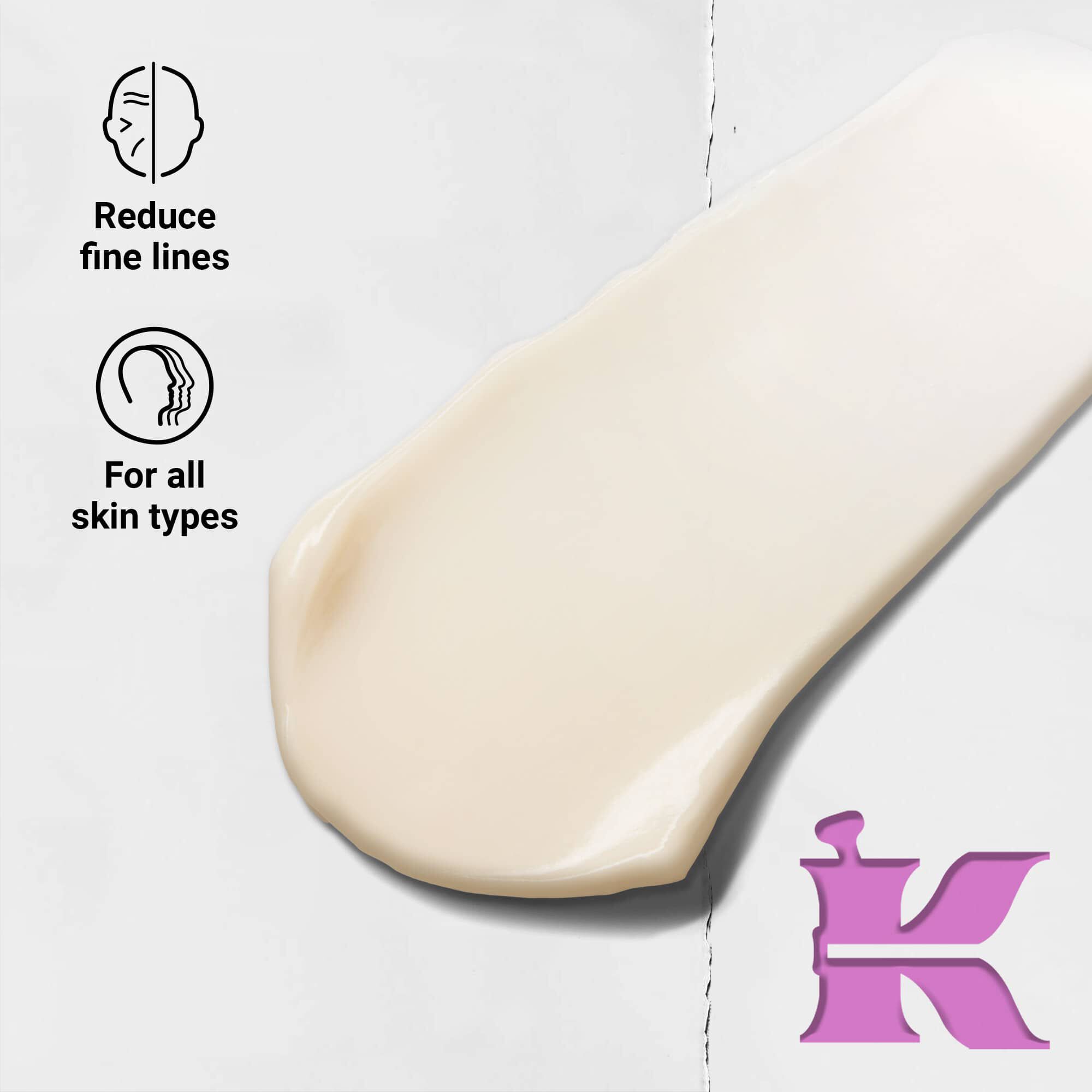 Texturafoto ikonokkal: csokkenti a finom vonalakat и minden bőrtipusra alkalmas