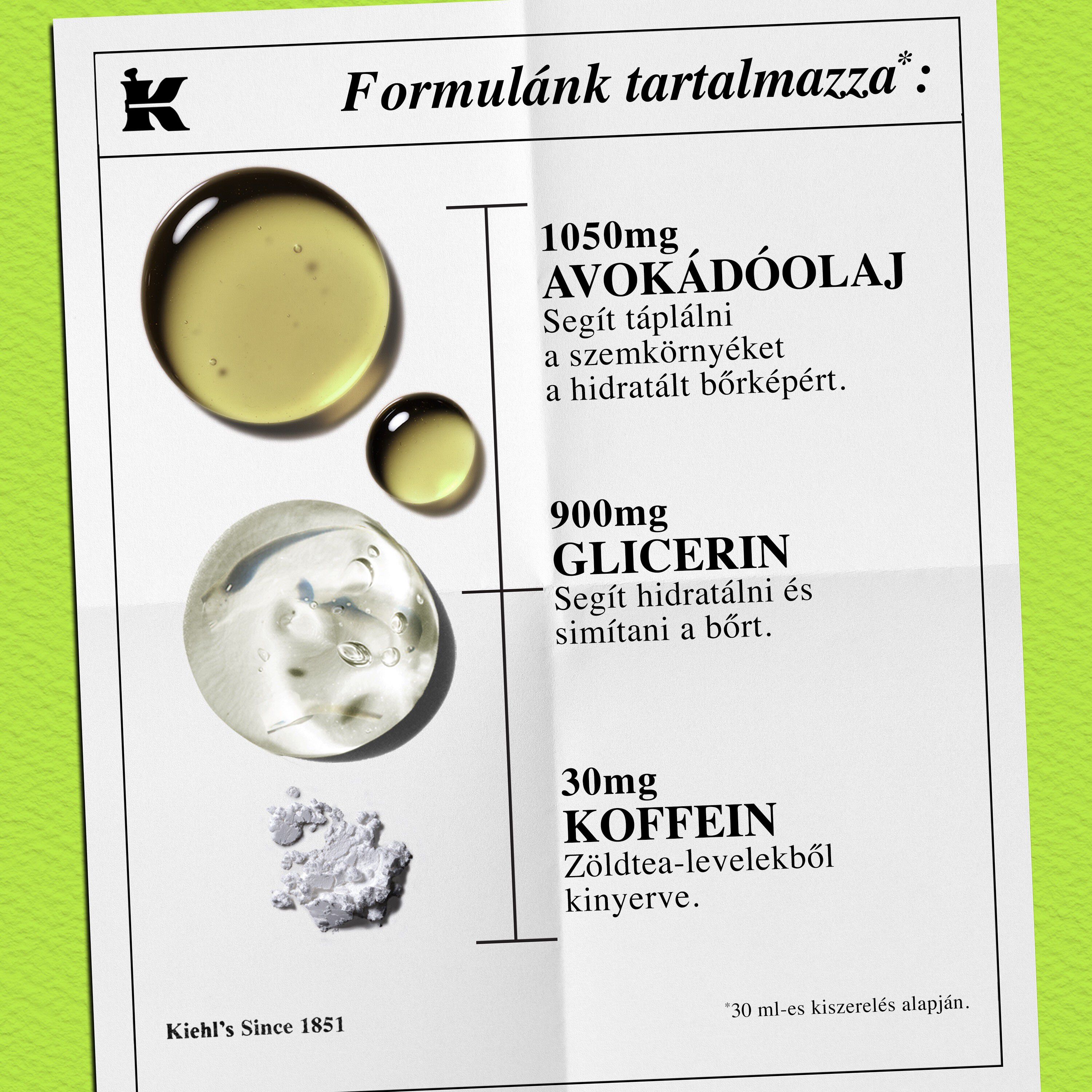 Termektextura foto ikonokkal – csokkenti a szem alatti duzzanatot es minden bőrtipusra alkalmas