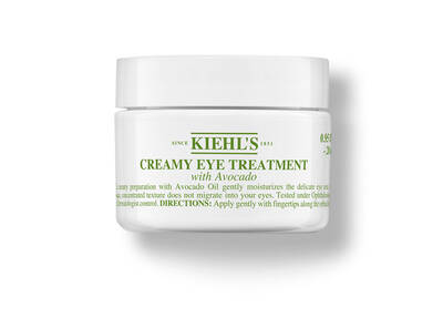 Kiehls kremes szemkezelese avokadoval, feher tegelyben, hidratalo hatas a finom bőr szamara.